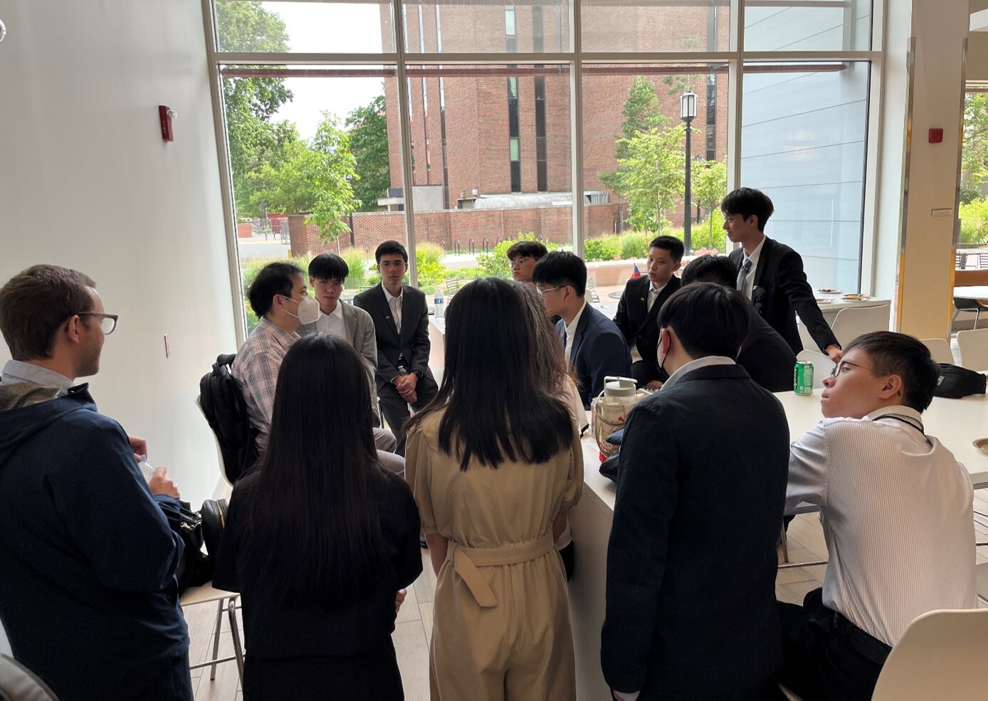 Associate Head of the Elmore Family School of Electrical and Computer Engineering Prof. Chih-Chun Wang interacted with students.