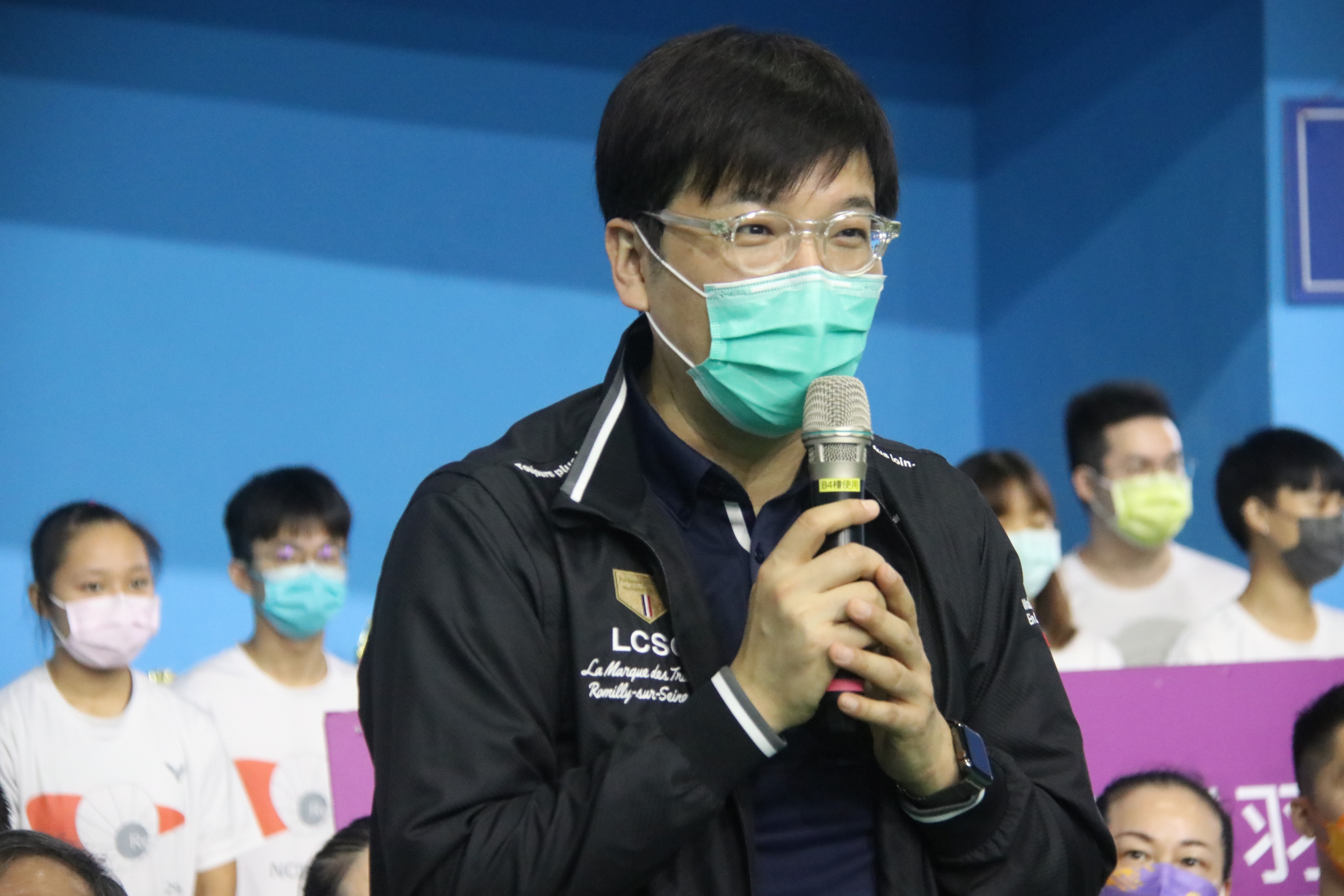 中華民國羽球協會張國祚理事長預祝賽事圓滿成功
