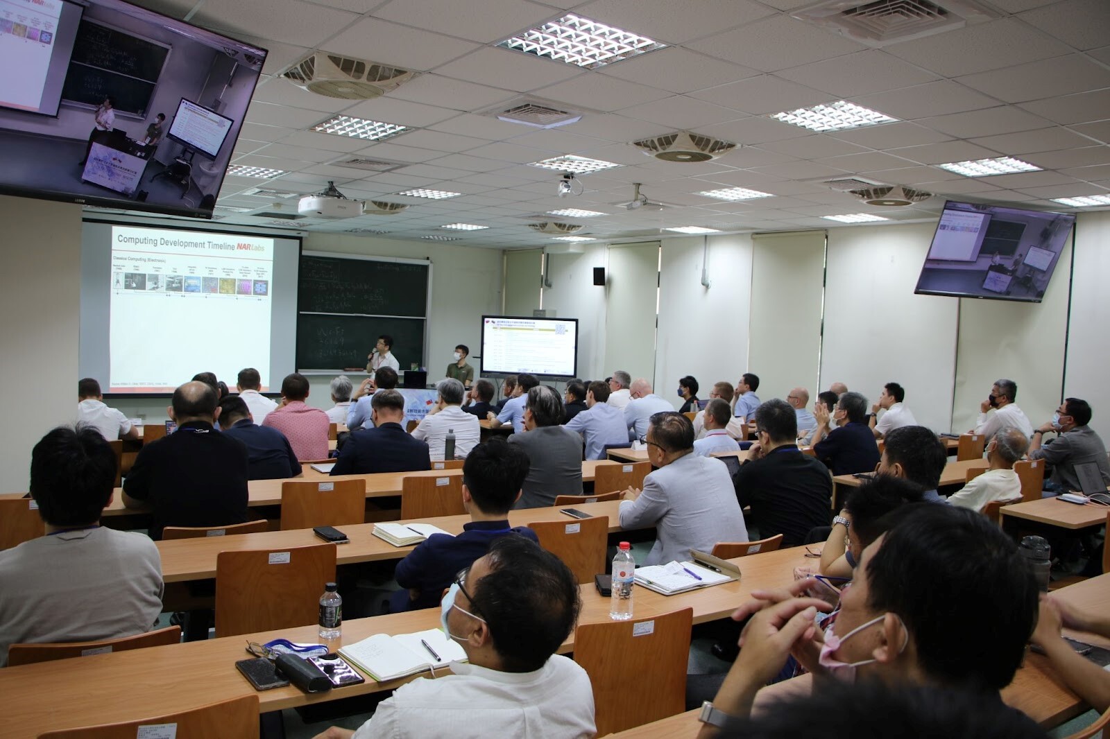 The development and challenges for future semiconductor chips was presented by TSRI director Hann-Huei Tsai (蔡瀚輝)