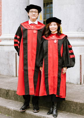 New gowns for NCKU doctoral graduates