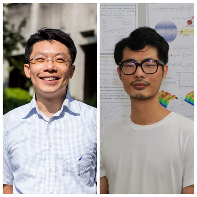 Professor Yueh-Nan Chen and Assistant Professor Hong-Bin Chen（right）