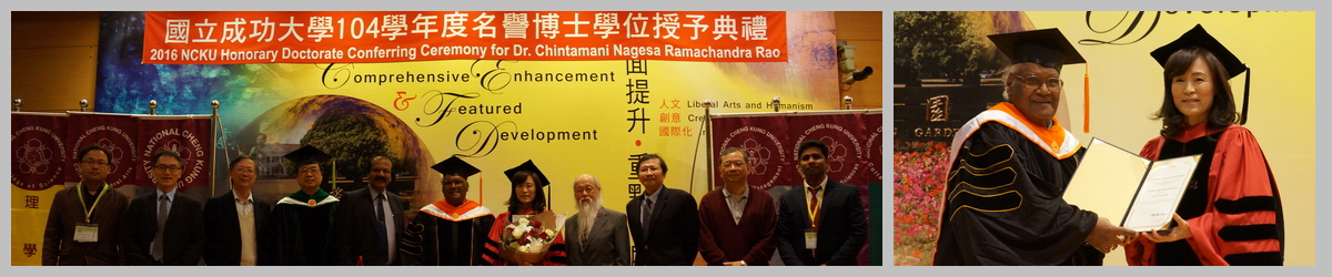 Indian chemist Dr. CNR Rao receives honorary doctorate from NCKU - NCKU ...