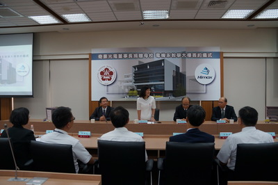 Dr. Biing-Seng Wu donates money to Electrical Engineering Department of NCKU to build a new building