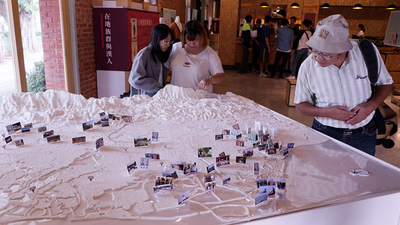 師生通力製作的台南地貌模型圖